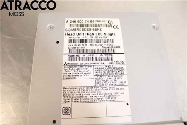Bilstereo til Mercedes B-Klasse 2011-2018 (W246) (W246) (A2469008305|)