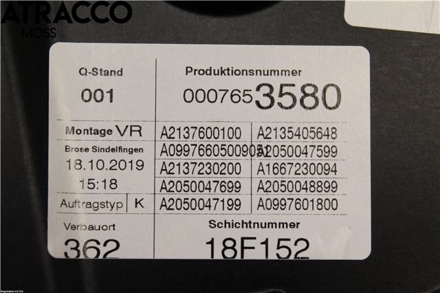 Ruteheis til Mercedes E-Klasse 2016-2023 (W213) (W213) (A2137205205|)