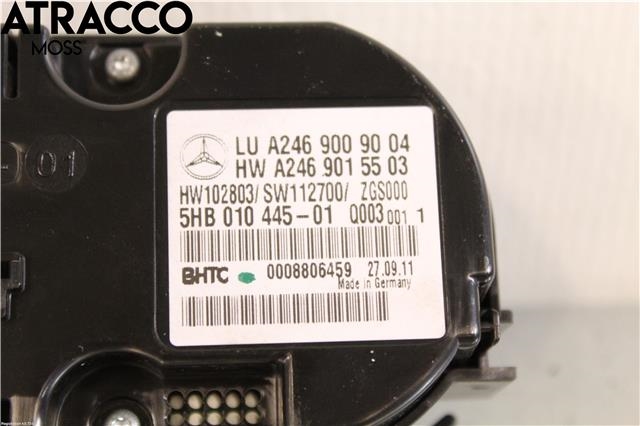 Varmeapparat betjening til Mercedes B-Klasse 2011-2018 (W246) (W246) (A2469003616|)