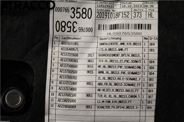 Dørtrekk venstre til Mercedes E-Klasse 2016-2023 (W213) (W213) (A2137307705|)