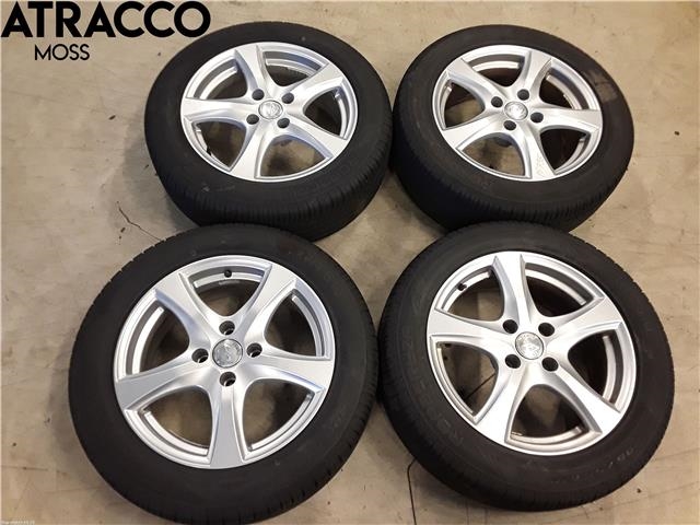 Hjulsett aluminium sommer til Peugeot 208, 2012-2019 (Type I)