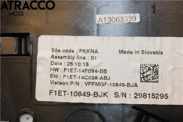 Instrumentpanel til Ford Focus 2014-2018 (Type III, Fase 2)  (2303634|)