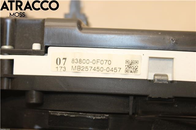 Instrumentpanel til Toyota Verso 2009-2016 (Type III)  (838000F070|)