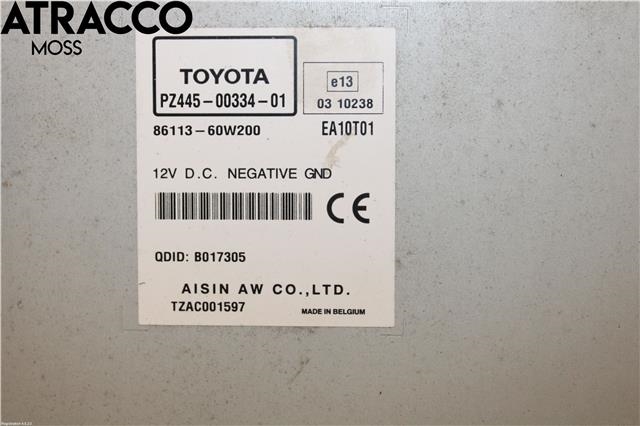 Bilstereo til Toyota Verso 2009-2016 (Type III)  (861200F090|)