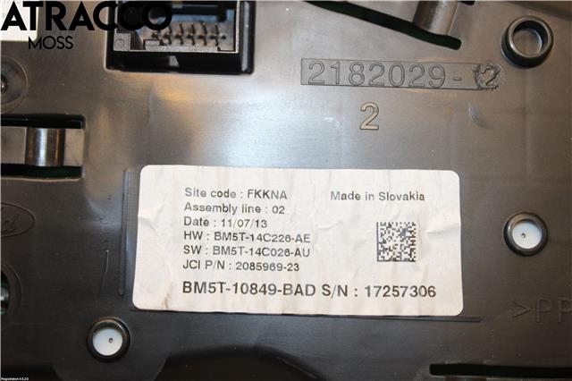 Instrumentpanel til Ford Focus 2011-2014 (Type III, Fase 1)  (1879748|)