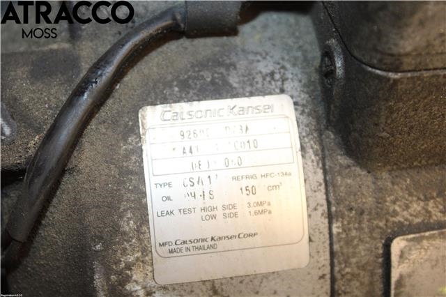 Aircondition kompressor til Nissan Qashqai 2007-2010 (Type I, Fase 1)  (92600JD73A|)