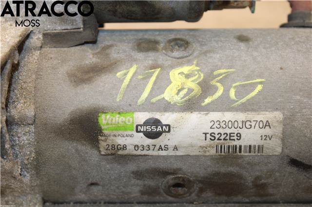 Starter diesel til Nissan Qashqai 2007-2010 (Type I, Fase 1)  (23300JG70A|)