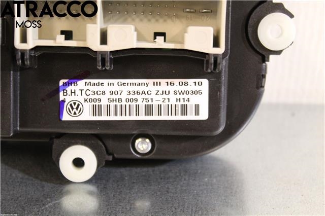 Varmeapparat betjening til VW Golf VI 2008-2012  (3C8907336AC|)