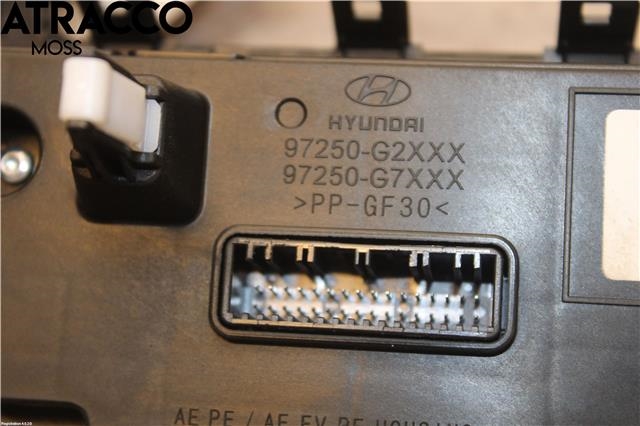 Varmeapparat betjening til Hyundai Ioniq Electric 2019-->> (Fase 2)  (97250G7AP0RET|)