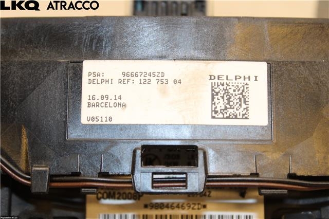 Bryter combi til Citroën C4, Cactus 2014-2017 (Fase 1)  (98046469ZD|)