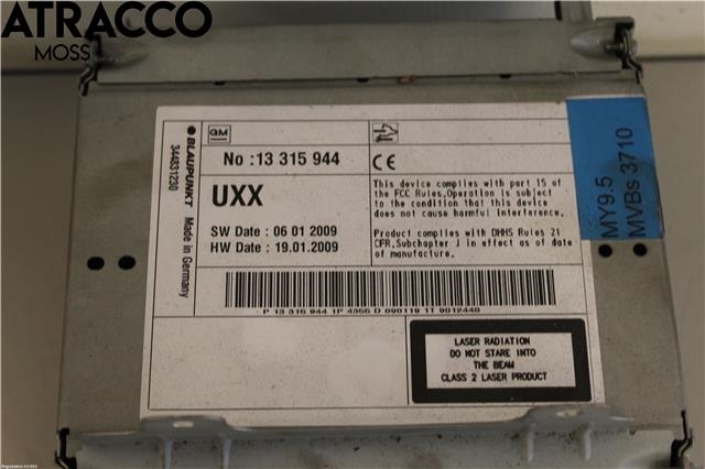 Bilstereo til Opel Insignia A 2009-2014  (93169528|)
