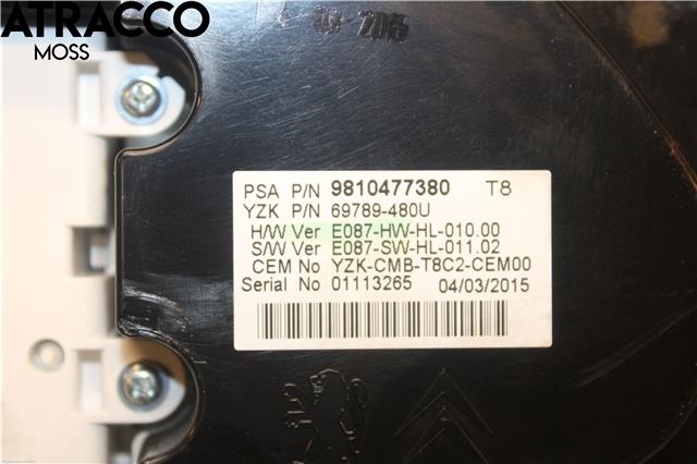 Instrumentpanel til Peugeot 3008 2009-2016 (Type I) (6103Y4|)