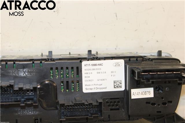 Varmeapparat betjening til Ford Transit Connect 2018-->> Type II, Fase 2  (2595692|)