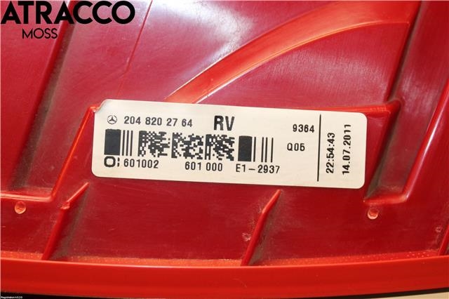 Baklykt høyre til Mercedes C-Klasse 2007-2011 (Fase 1) (W204) (W204) (A2048202764|)