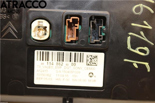 Multimedia display (MCU - Media Controller Unit) til Peugeot 308 2013-2021 (Type II)  (9811486280|)