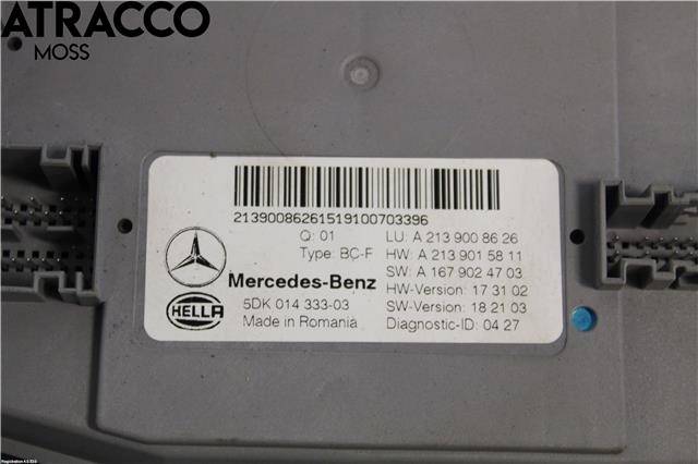 Styreenhet diverse til Mercedes E-Klasse 2016-2023 (W213) (W213) (A2139008626|)