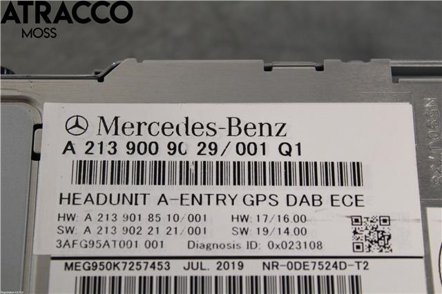 Bilstereo navigasjon til Mercedes E-Klasse 2016-2023 (W213) (W213) (A2139009029|)