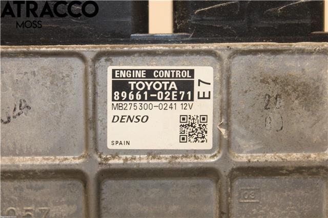 Styreenhet motor til Toyota Auris 2007-2010 (Type I, Fase 1)  (8966102E71|)