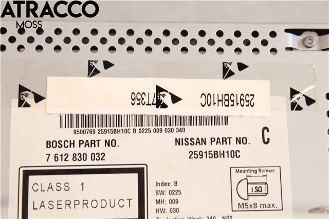 Bilstereo navigasjon til Nissan Juke 2010-2014 (Fase 1)  (25915BH10C|)