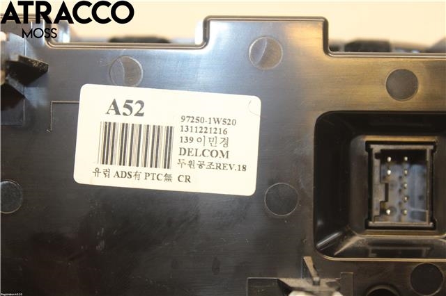 Varmeapparat betjening til Kia Rio 2011-2017 Type III  (972501W520|)