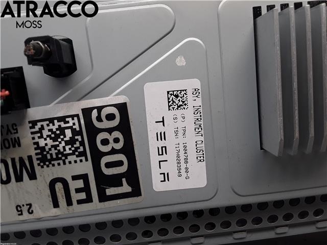 Multimedia display (MCU - Media Controller Unit) til Tesla Model S 2016-2021 (Fase 2)  (100478800G|)