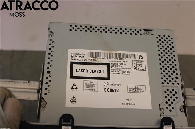 Bilstereo til Nissan Qashqai 2014-2021 (Type II)  (259154ET2A|)