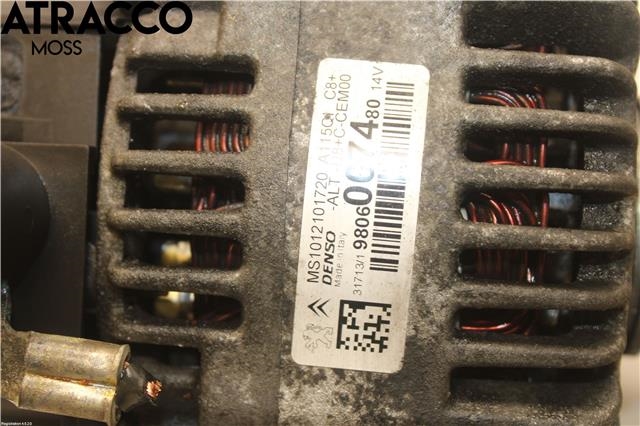 Dynamo til Peugeot 2008 2013-2019 (Type I)  (9806007480|)