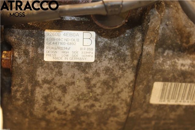 Aircondition kompressor til Nissan Qashqai 2014-2021 (Type II)  (2330000Q2K|)