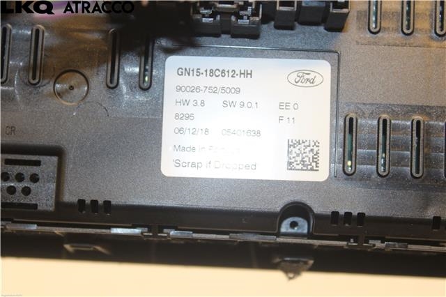 Varmeapparat betjening til Ford Ecosport 2016-->>  (2440513|)