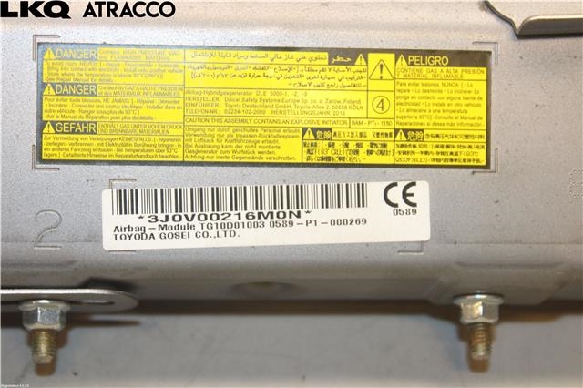 Airbag kne til Toyota Yaris 2014-2020 (Type III, Fase 2)  (739000D031C1|)