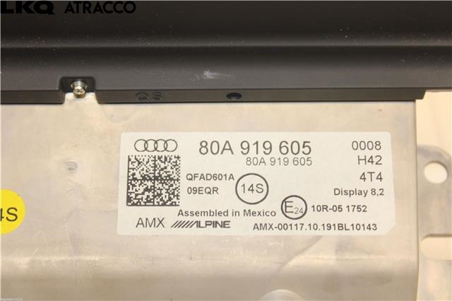 Multimedia display (MCU - Media Controller Unit) til Audi Q5 2017-->> (Type II)  (80A919605|)