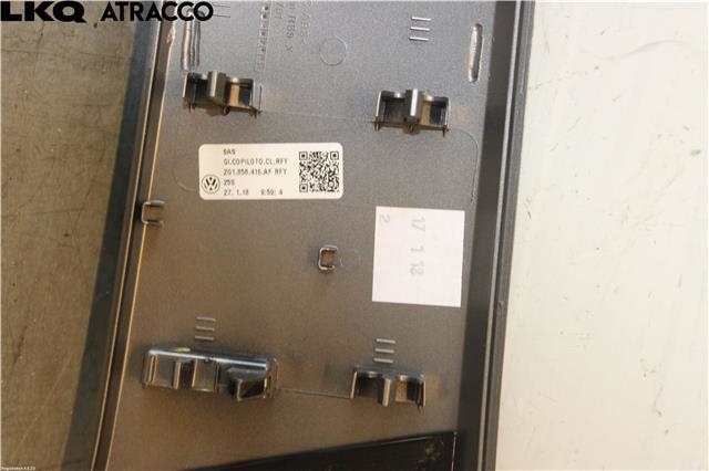 Dashbord friskluftdyse til VW Polo 2017-2021 (Type VI, Fase 1) (2G1858416AF|)