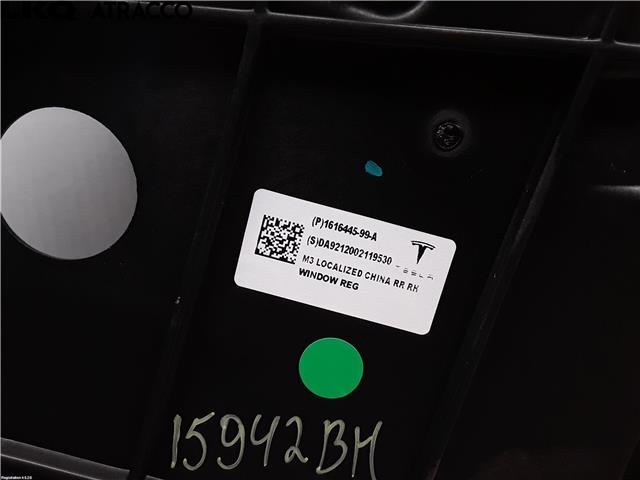 Ruteheis til Tesla Model 3 2018-2023 (Fase 1)  (161644599A|)