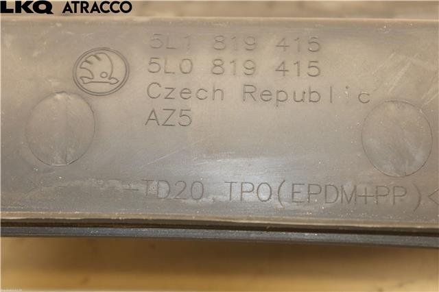 Deksel til Škoda Yeti 2009-2013 (Fase 1)  (5L1819415|)