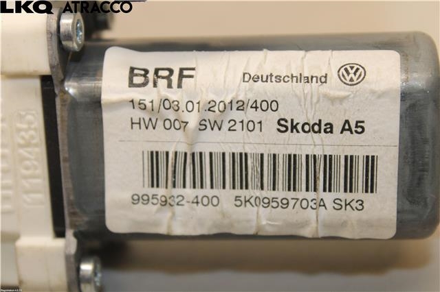 Ruteheis til Škoda Octavia 2009-2013 (Type II, Fase 2)  (5K0959703A|)