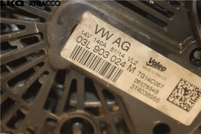 Dynamo til VW Caddy 2010-2015 (Type III, Fase 2)  (03L903024MX|)