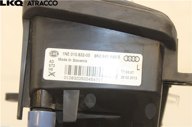 Tåkelykt høyre foran til Audi A4 2007-2014 (Type IV) (B8) (B8) (8K0941699B|)