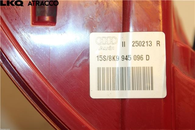 Baklykt høyre til Audi A4 2007-2014 (Type IV) (B8) (B8) (8K9945096D|)