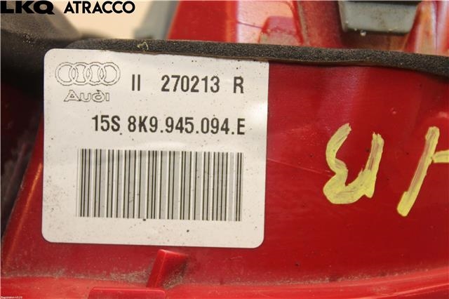 Baklykt høyre indre til Audi A4 2007-2014 (Type IV) (B8) (B8) (8K9945094E|)