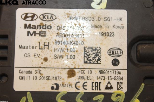 Sensor radar til Hyundai Kona 2017-2021 (Type I, Fase 1)  (99140K4010|)