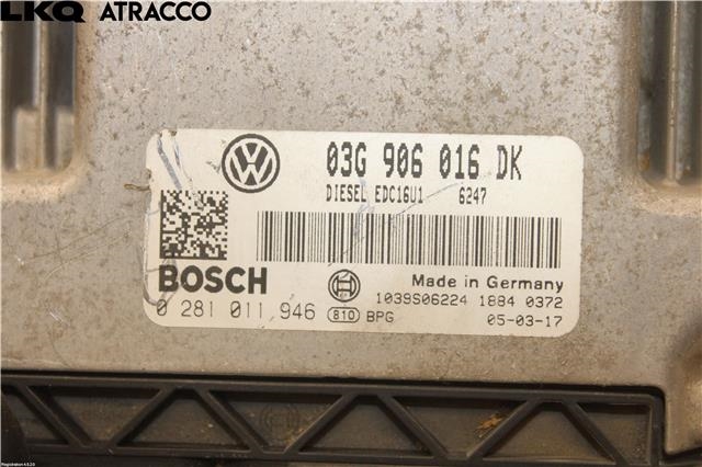 Styreenhet motor til VW Touran 2003-2006 (Type I, Fase 1)  (03G906016DK|)