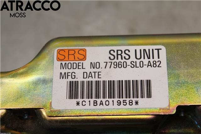 Airbag elektronikk til Honda NSX 1991-->>  (77932SL0N81|)