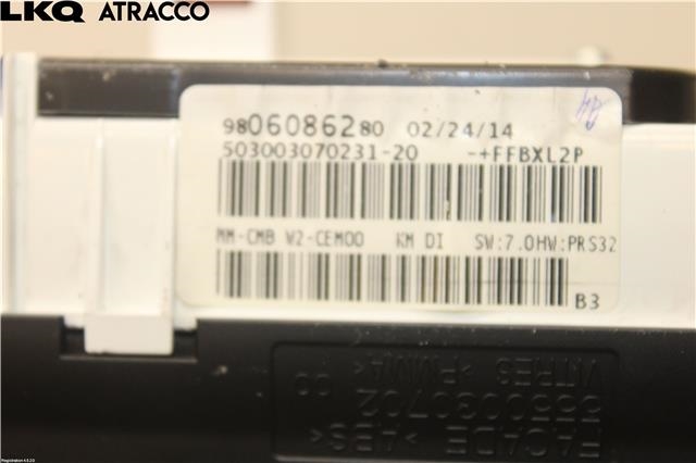 Instrumentpanel til Peugeot 508 2014-2018 (Type I, Fase 2) (9807158780|)