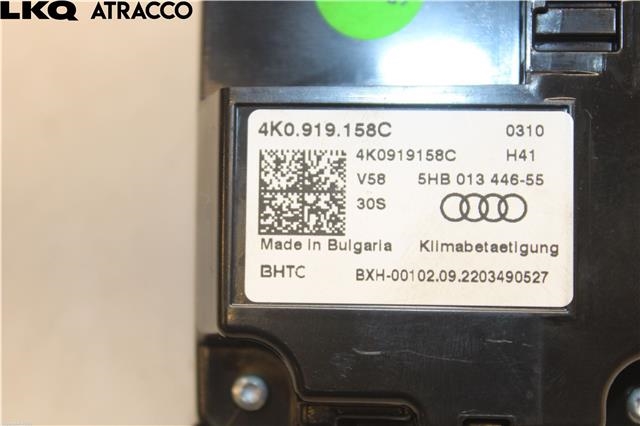 Varmeapparat betjening til Audi e-tron 2018-->>  (4K0919158C|)