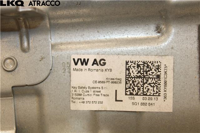 Airbag kne til Škoda Octavia 2013-2016 (Type III, Fase 1)  (5G1880841|)
