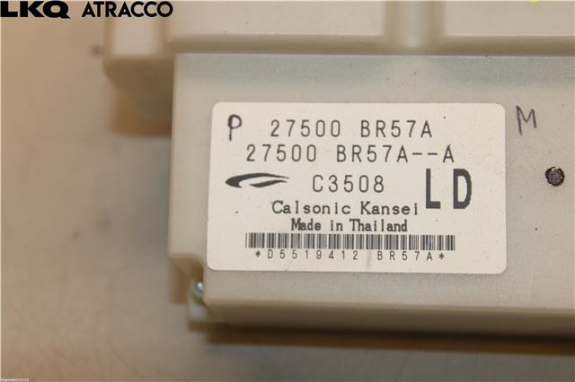 Varmeapparat betjening til Nissan Qashqai 2010-2014 (Type I, Fase 2) (27500BR47A|)