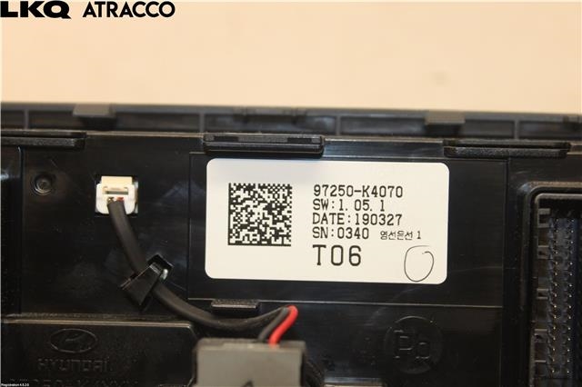 Varmeapparat betjening til Hyundai Kona 2017-2021 (Type I, Fase 1)  (97250K4070SPS|)
