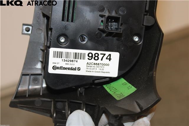 Varmeapparat betjening til Opel Zafira Tourer 2012-2018  (13429874|)
