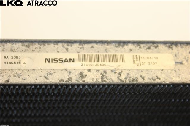Radiator (manuell gir) til Nissan Qashqai 2010-2014 (Type I, Fase 2)  (21400JD50D|)