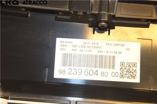 Instrumentpanel til Toyota Proace 2016-->> (Type II)  (SU001A8270|)